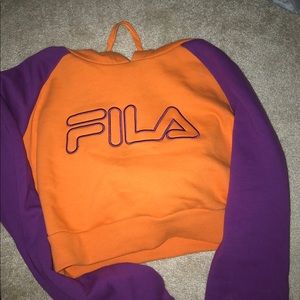 Fila cropped hoodie